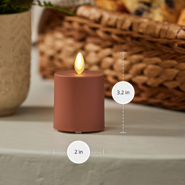 Luminara Baked Clay Outdoor Flameless Candle Votive