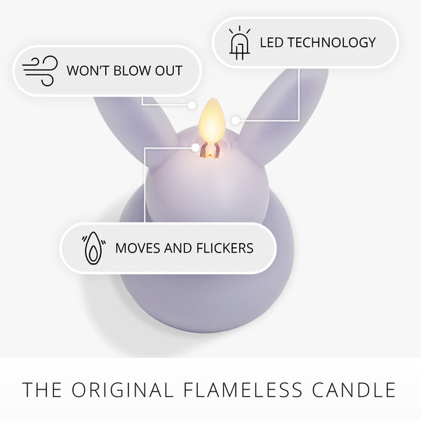 Luminara Gentle Lavender Flameless Candle Small Bunny