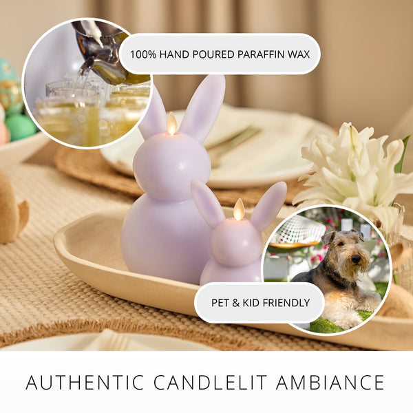 Luminara Gentle Lavender Flameless Candle Small Bunny