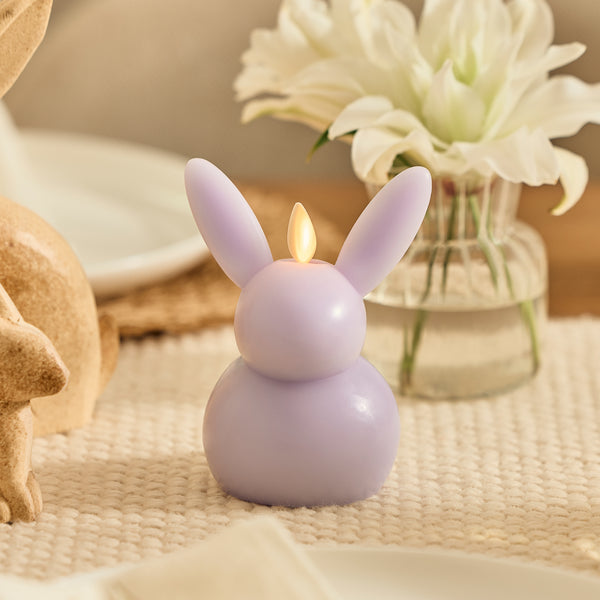 luminara Gentle Lavender Flameless Candle Small Bunny