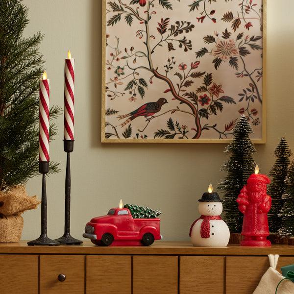 Luminara Holiday Red Flameless Candle Holiday Truck