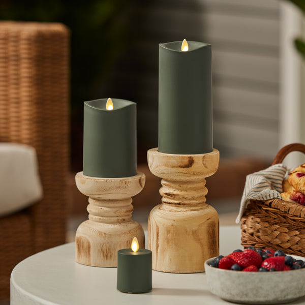 Luminara Loden Green Outdoor Flameless Candle Votive