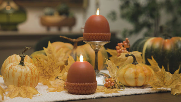Luminara Adobe Flameless Candle Acorn