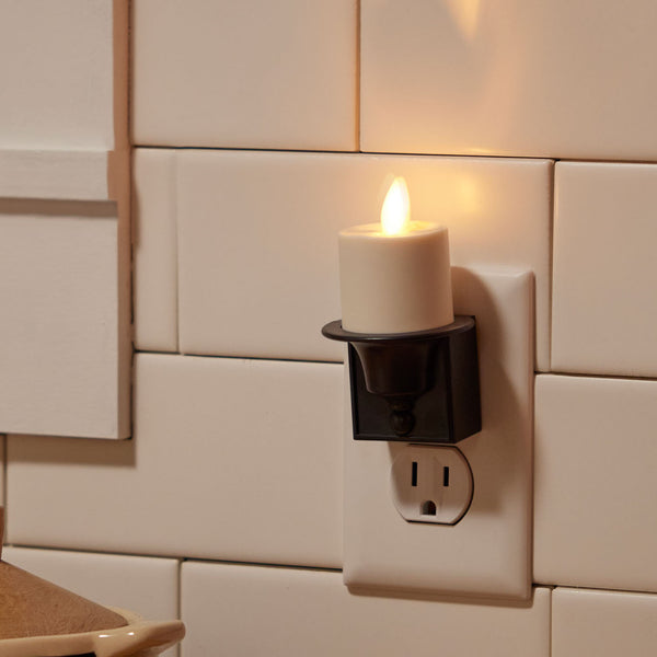 Luminara Black Flameless Candle Nightlight