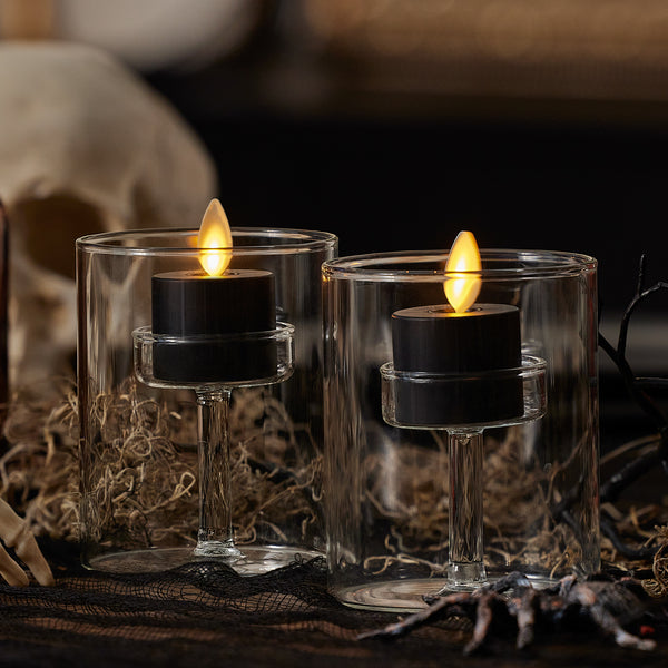 Luminara Black Flameless Candle Tealights - Set Of 2