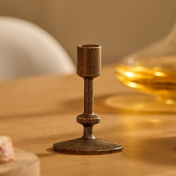 luminara Brass Wrought Iron Modern Taper Holders