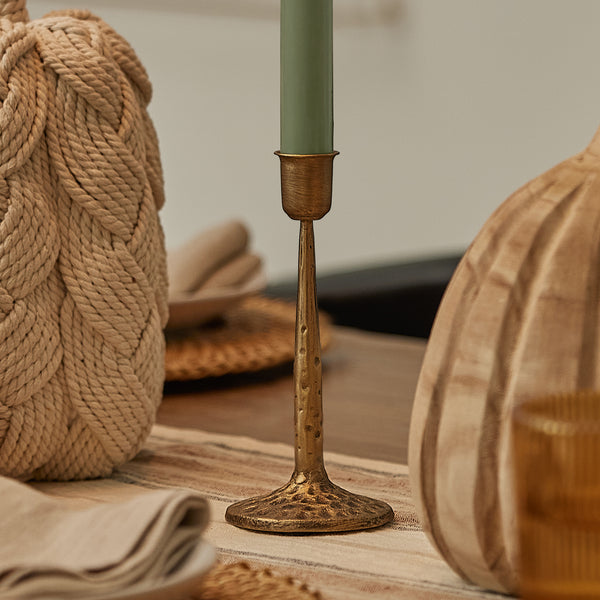 luminara Brass Wrought Iron Taper Holder