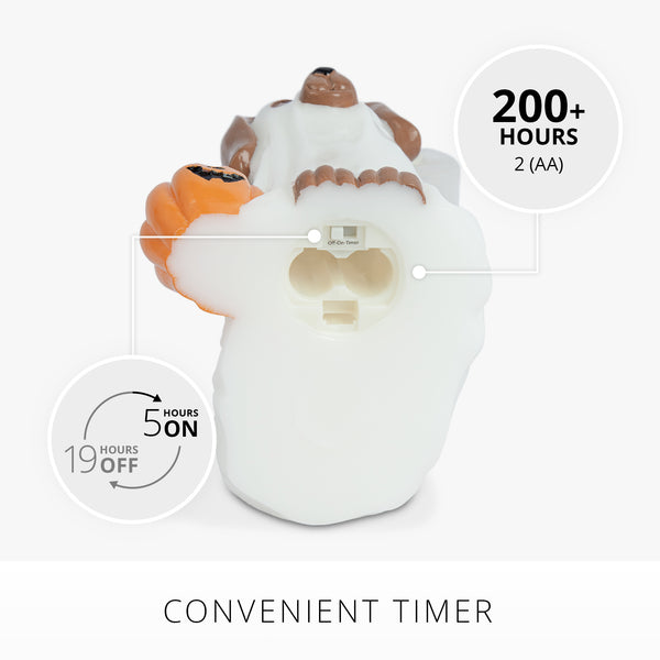 Luminara Bright White Flameless Candle Ghost Dog