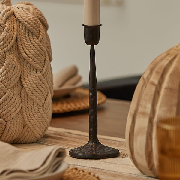 Luminara Bronze Wrought Iron Taper Holder