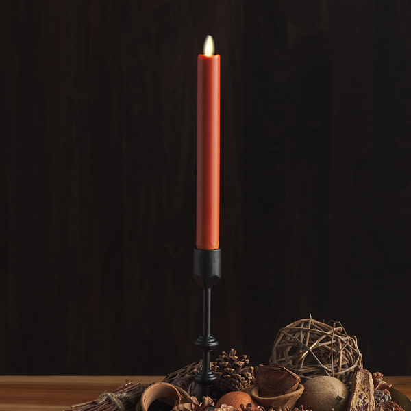 luminara Burnt Orange Flameless Candle Taper
