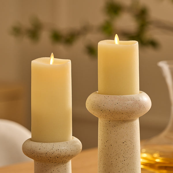 Luminara Chalky Ivory Flameless Candle Pillar