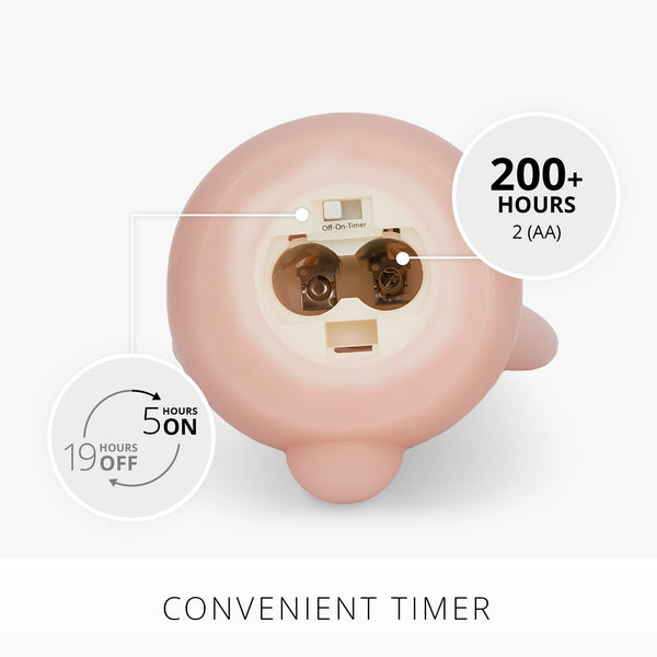 Luminara Dusky Rose Flameless Candle Small Bunny