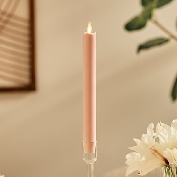 luminara Dusky Rose Flameless Candle Taper