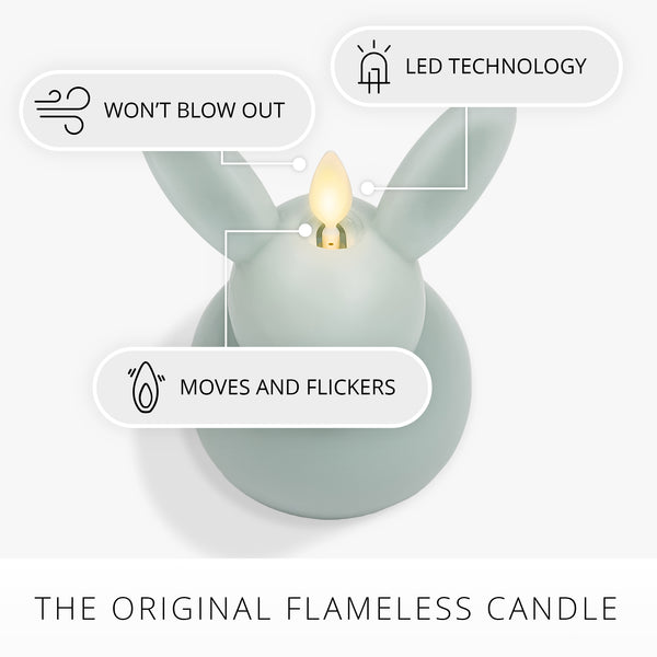 Luminara Fresh Mint Flameless Candle Small Bunny