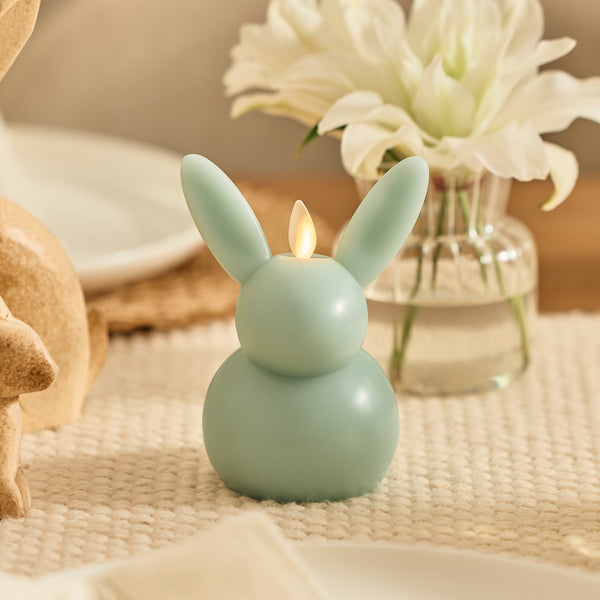 luminara Fresh Mint Flameless Candle Small Bunny
