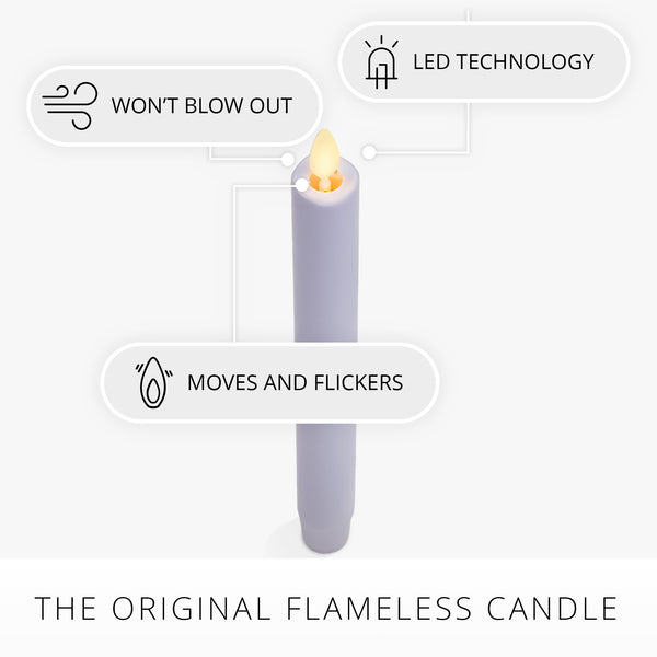 Luminara Gentle Lavender Flameless Candle Taper