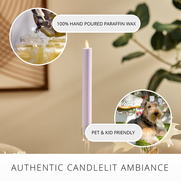 Luminara Gentle Lavender Flameless Candle Taper