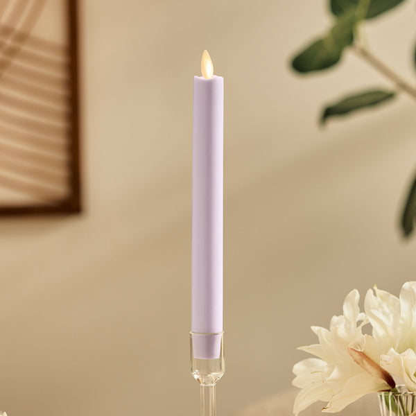 luminara Gentle Lavender Flameless Candle Taper