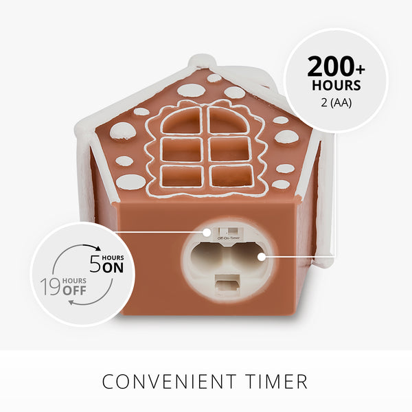 Luminara Gingerbread House Flameless Candle