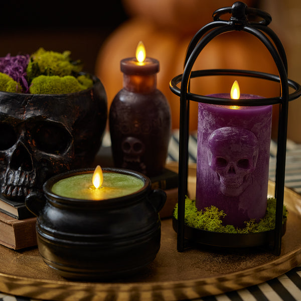 Luminara Green Potion Flameless Candle Cauldron