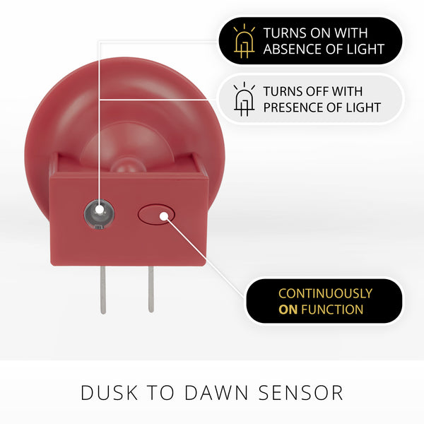 Luminara Holiday Red Flameless Candle Nightlight