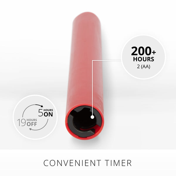 Luminara Holiday Red Flameless Candle Taper