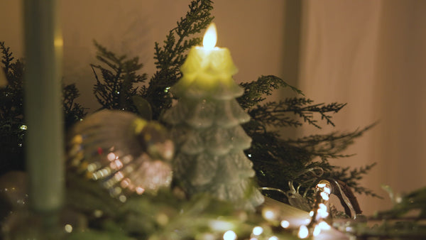 Luminara Iceberg Green Flameless Candle Tree