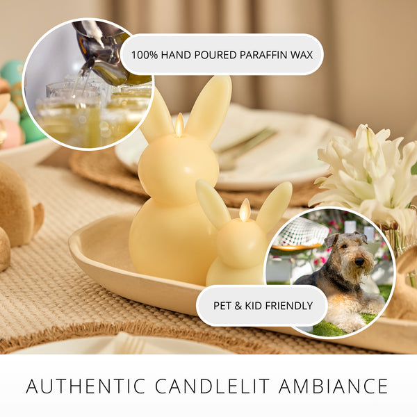 Luminara Lemon Chiffon Flameless Candle Bunny