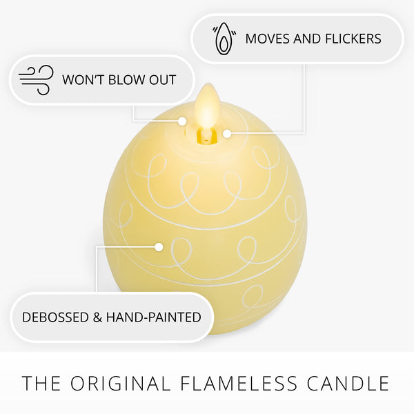 Luminara Lemon Chiffon Flameless Candle Egg