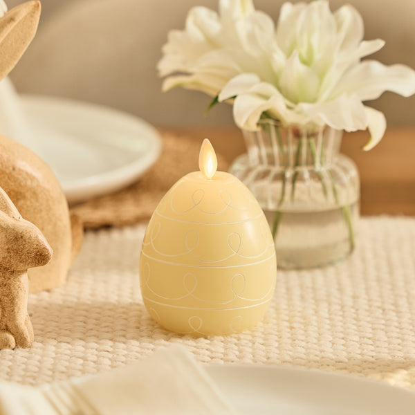 luminara Lemon Chiffon Flameless Candle Egg