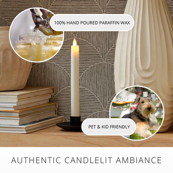 Luminara Pearl Ivory Flameless Candle Taper