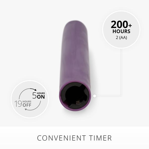 Luminara Purple Flameless Candle Tapers - Set Of 2