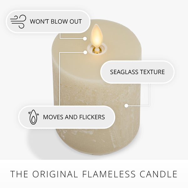 Luminara Rechargeable Seaglass Fog Pillar