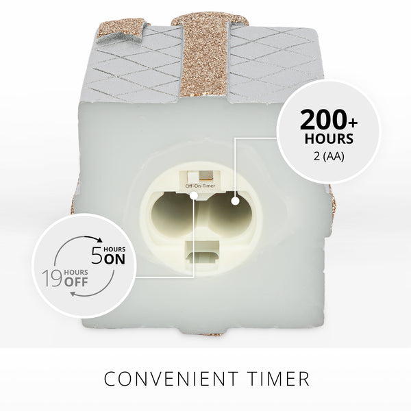 Luminara Silver Flameless Candle Gift Box