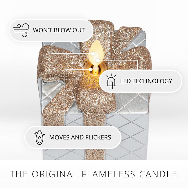 Luminara Silver Flameless Candle Gift Box