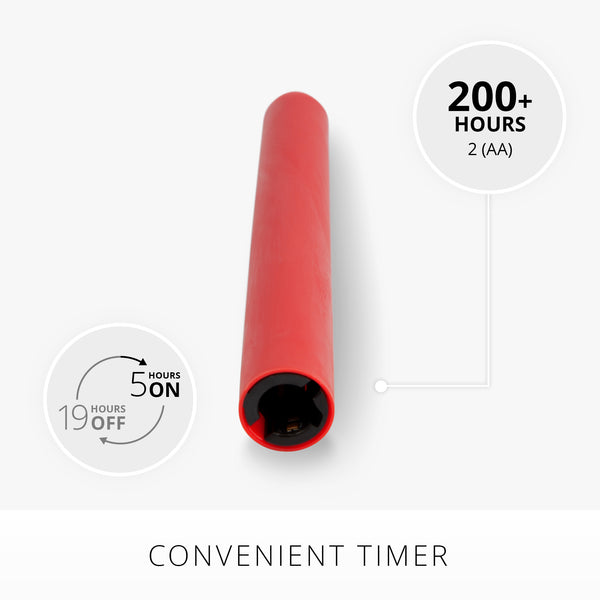 Luminara True Red Flameless Candle Taper