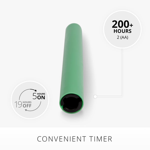 Luminara Vibrant Green Flameless Candle Taper