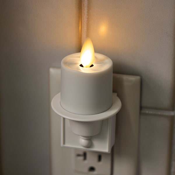 Luminara White Flameless Candle Nightlight