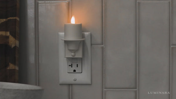 Luminara White Flameless Candle Nightlight