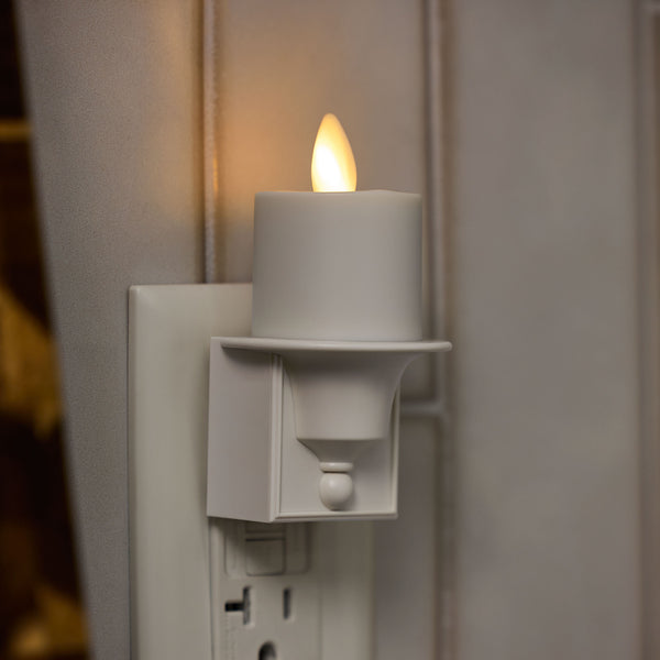 luminara White Flameless Candle Nightlight