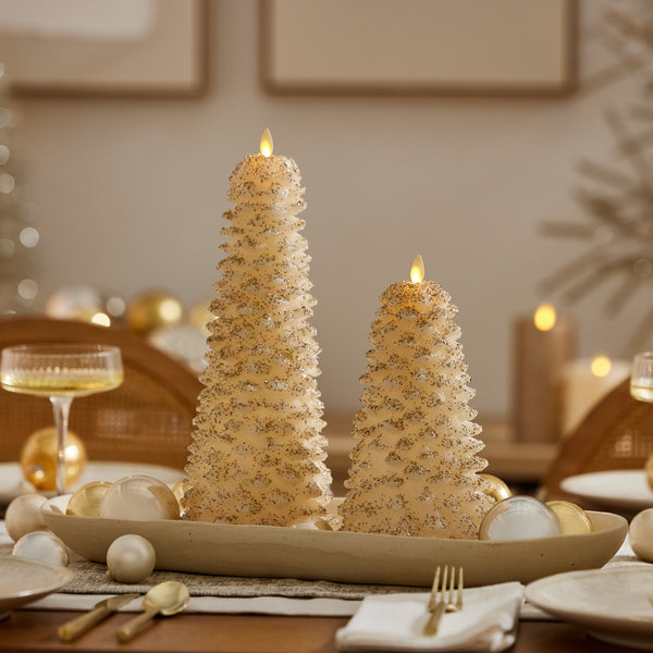 Luminara White Swan Flameless Candle North Tree