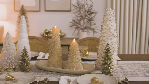 Luminara White Swan Flameless Candle North Tree