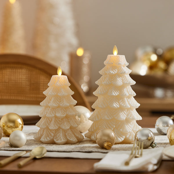 Luminara White Swan Flameless Candle Tree