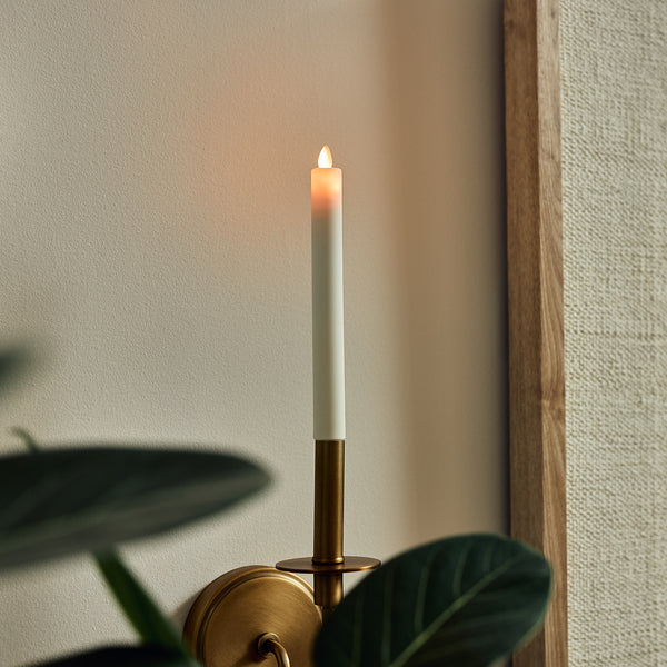 luminara Pearl Ivory Flameless Candle E12 Taper Bulb