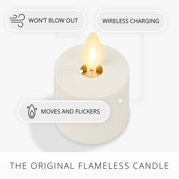 Luminara Rechargeable Replacement Tealights - Set Of 2