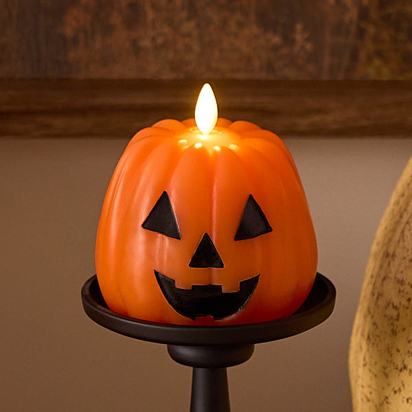luminara Russet Orange Flameless Candle Jack-o-lantern