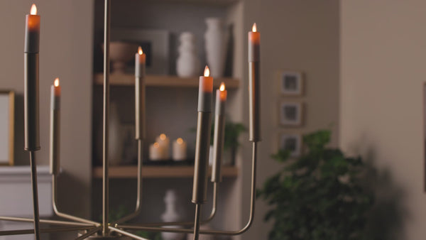 Luminara Set Of 2 Pearl Ivory Flameless Candle E12 Taper Bulbs