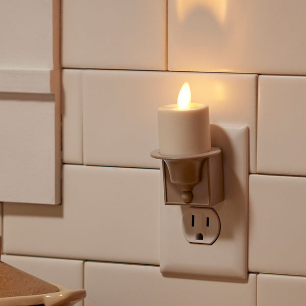 luminara Timeless Taupe Flameless Candle Nightlight