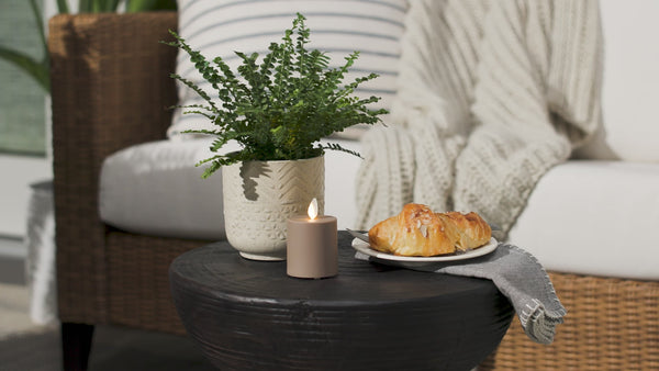 Luminara Timeless Taupe Outdoor Flameless Candle Votive