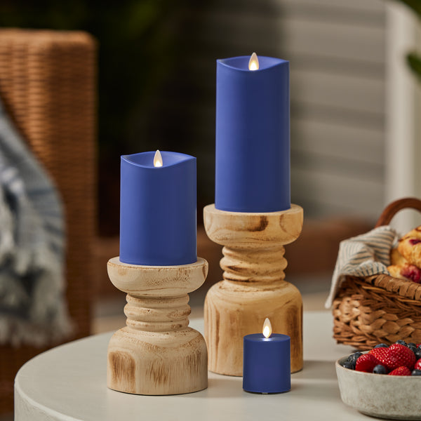 Luminara Vivid Ultramarine Outdoor Flameless Candle Votive